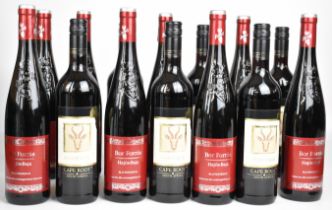 Fourteen bottles of red wine comprising six Pieroth Bor Forras 2018 10.5% vol. and eight Cape Root