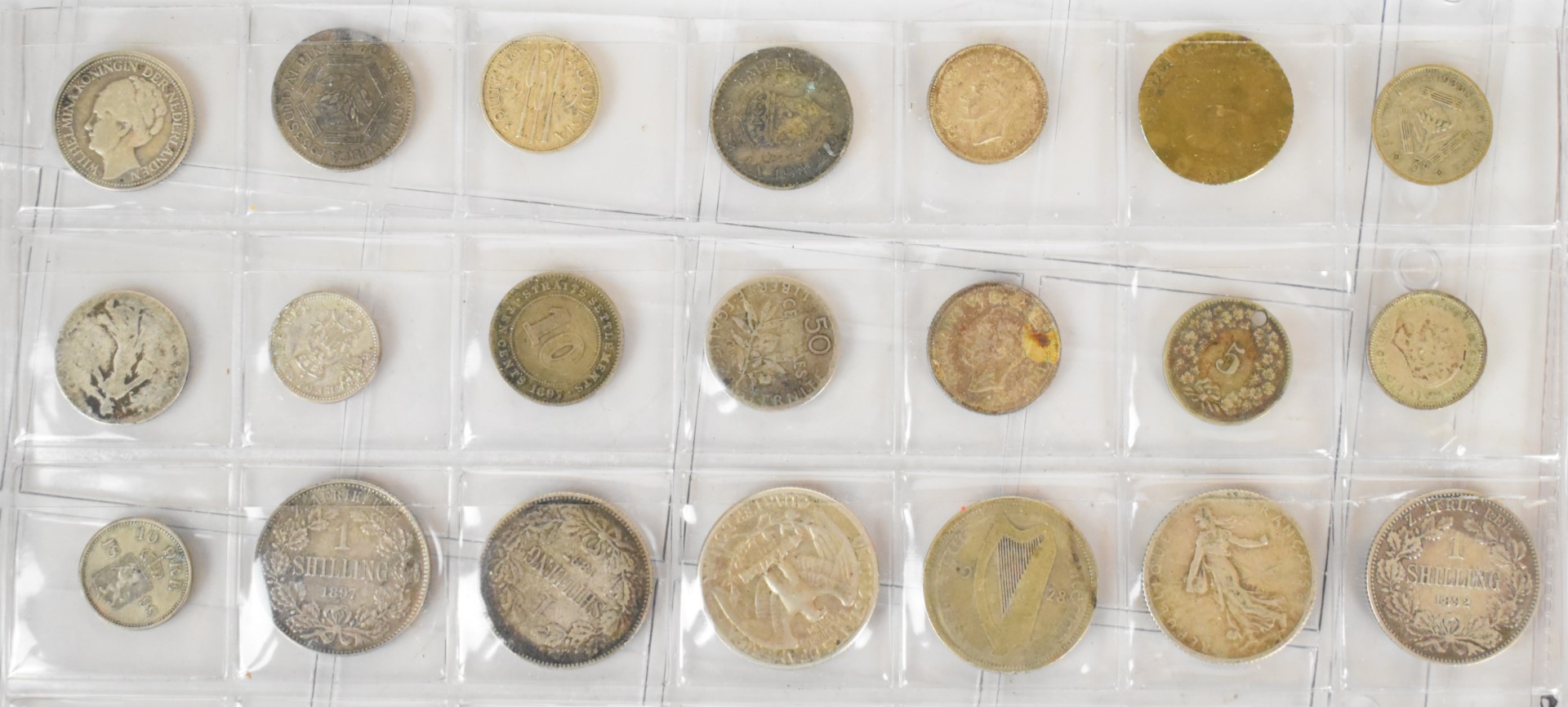 Amateur coin collection of mainly UK Victorian / Edwardian silver coinage and two George IV coins - Image 7 of 9