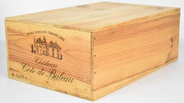 Twelve bottles of Chateau Côte de Baleau 2000, Saint-Emilion Grand Cru Classe red wine, 75cl, in