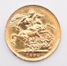 1895 Queen Victoria gold full sovereign