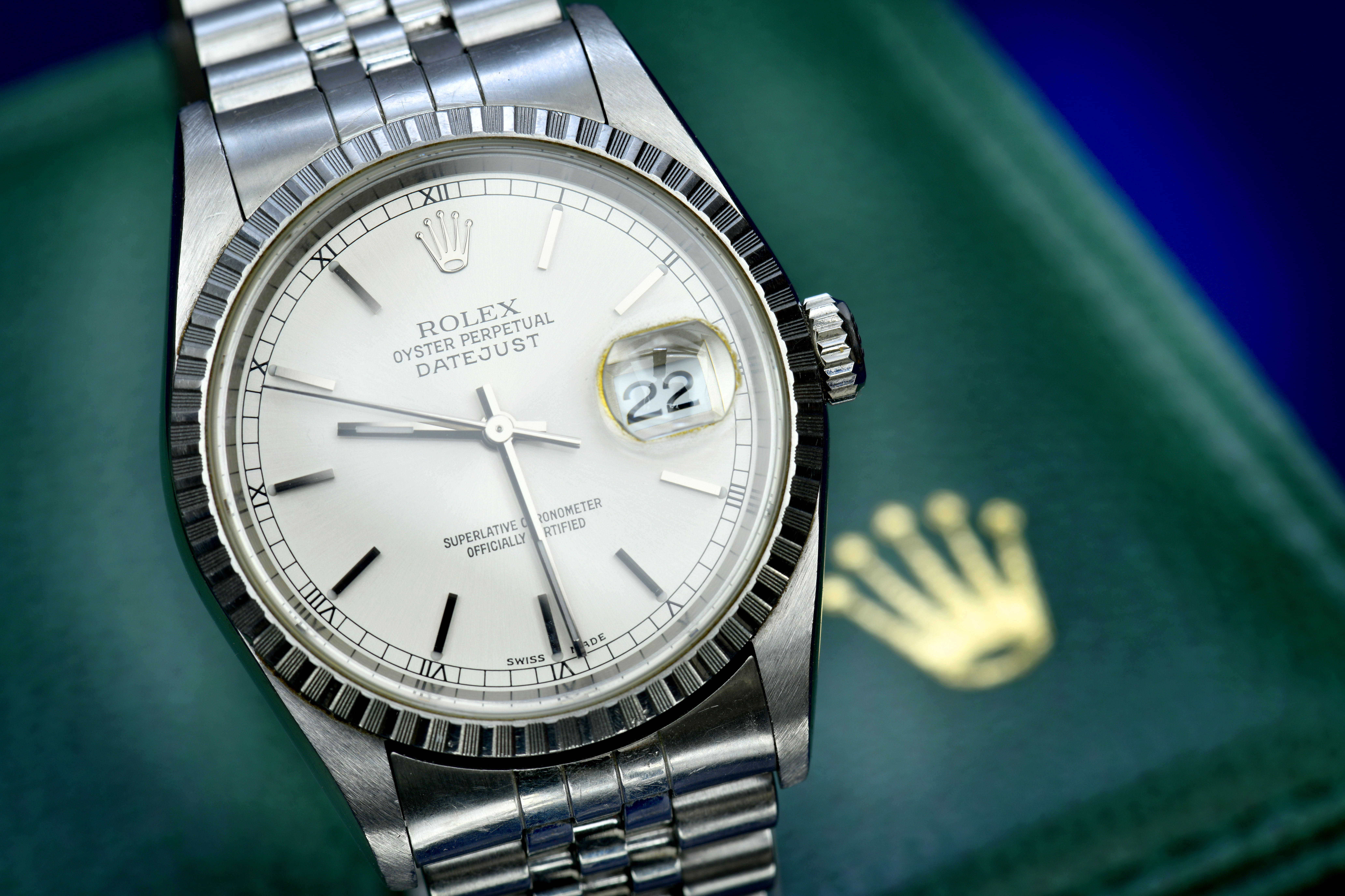 Rolex Oyster Perpetual Datejust gentleman's wristwatch ref. 16220 with date aperture, luminous - Image 3 of 12