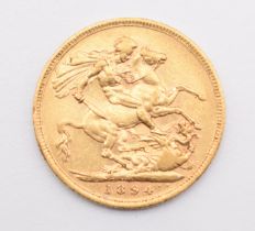 1894 Queen Victoria gold full sovereign