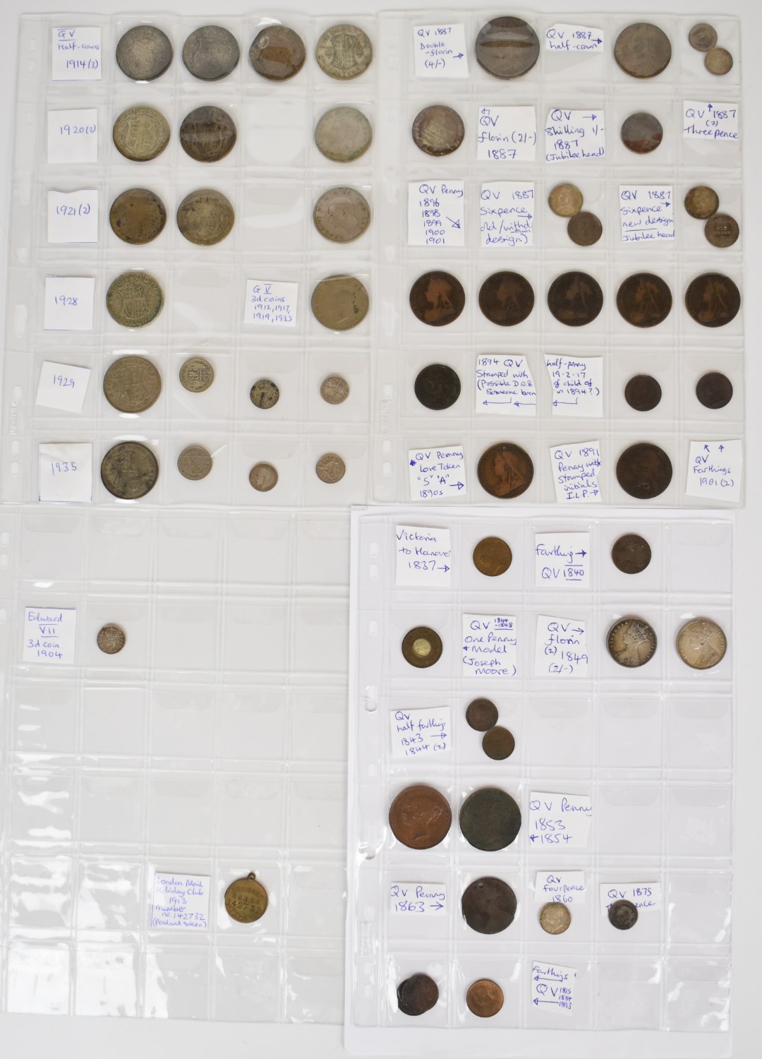 A collection of mainly 19th century world coinage and tokens to include Charles II, William III - Image 6 of 11