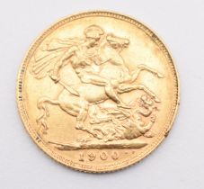 1900 Queen Victoria gold full sovereign