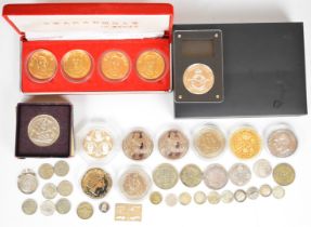 Beijing Olympics 2008 coin set, Submarine Spitfire coin, Men on the Moon, 1911 Dollar copies,
