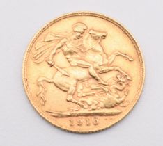 1910 Edward VII gold full sovereign