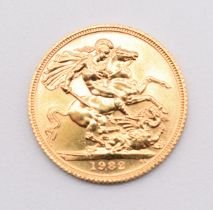 1982 Queen Elizabeth II gold full sovereign