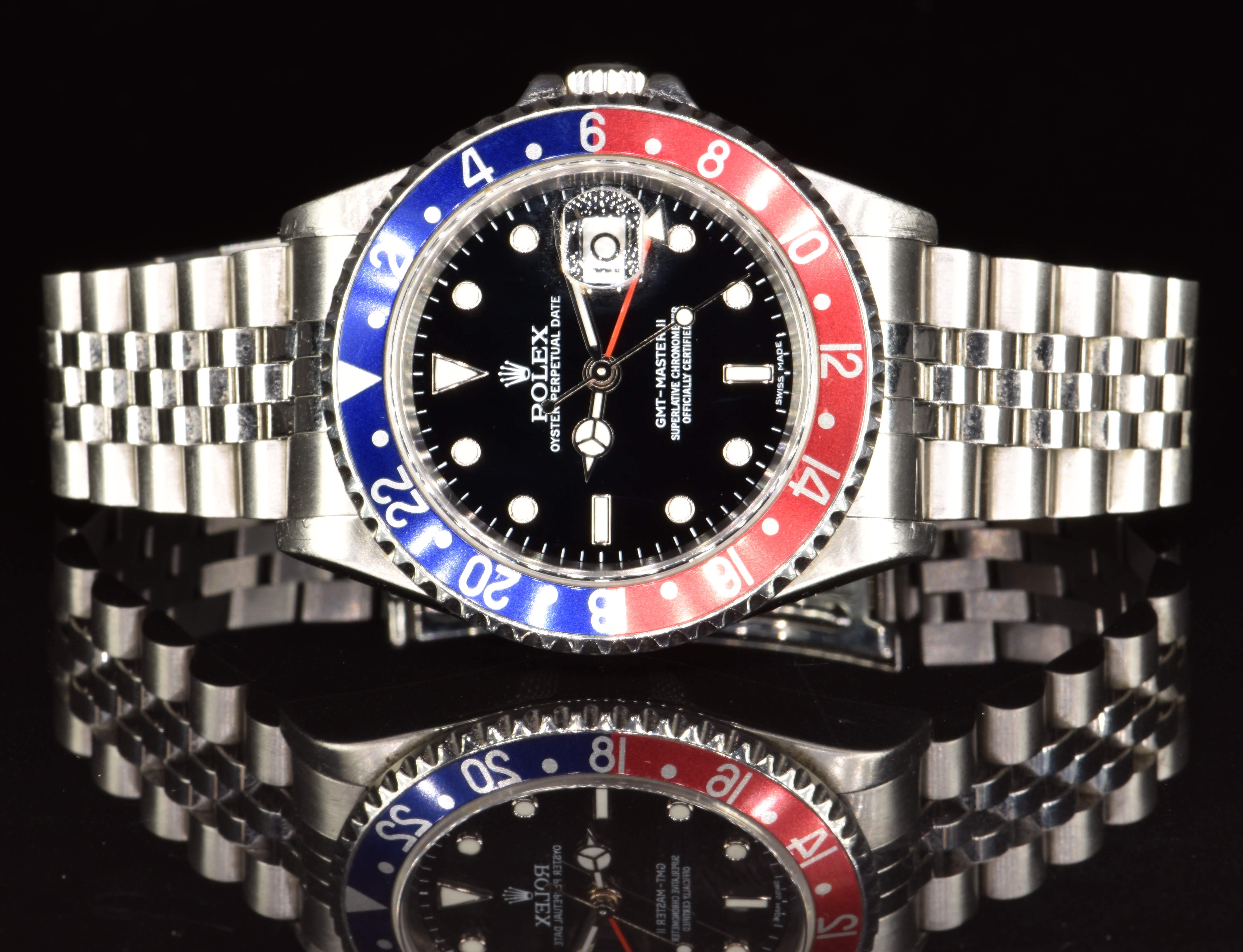 Rolex Oyster Perpetual Date GMT Master II 'Pepsi' gentleman's automatic wristwatch ref. 16710 T, - Image 2 of 8