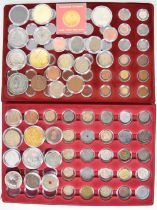 Various overseas coinage etc, including commemorative crowns, South Africa 5 shillings, Oriental