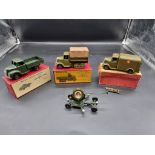 Britains: three military vehicles, comprising: Army Truck No.1334; Covered Tender No.1433; and