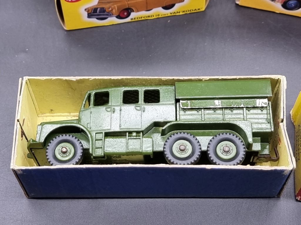 Diecast: a vintage Dinky Supertoys Artillery Tractor No.689, in original box; together with six - Image 2 of 2