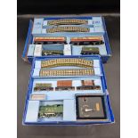 Hornby: a Dublo EDP11 passenger train set 'Silver King'; together with an EDG7 Tank Goods Train set,