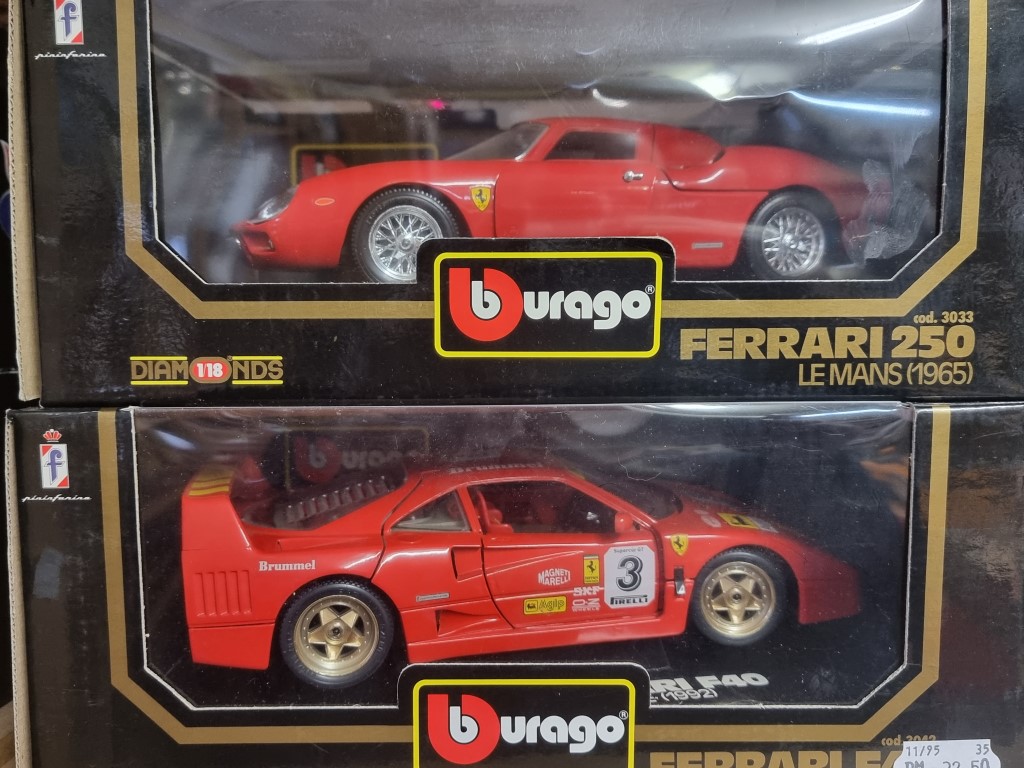 Burago: four boxed Ferrari models, to include a Special Edition gunmetal grey 456GT, No.3036D. - Image 2 of 3