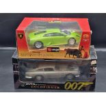 Autoart: The James Bond Collection, Goldfinger DB5; together with a Burago Lamborghini Murcielago,