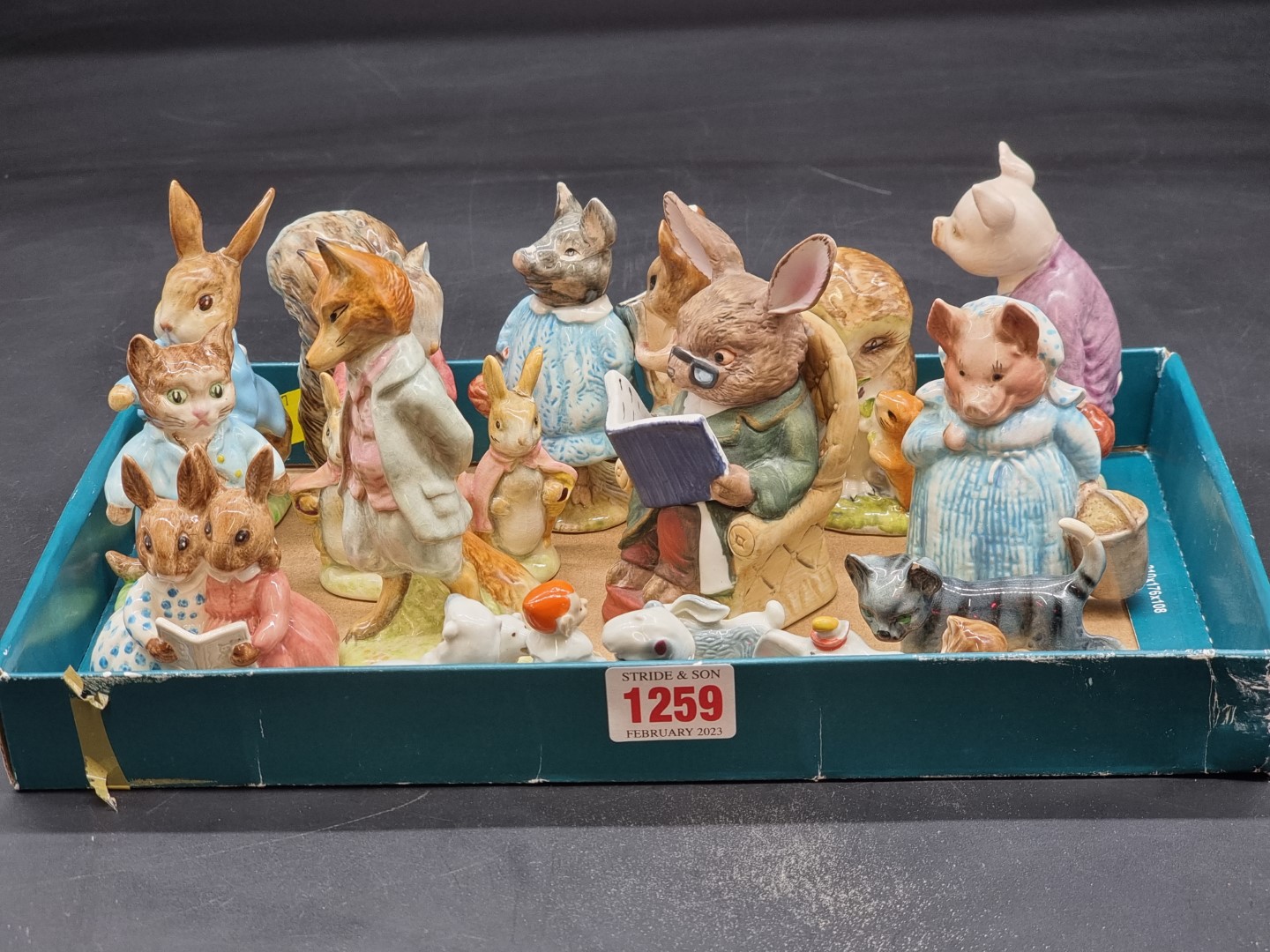 A collection of Beswick Beatrix Potter figures, (s.d. to some).