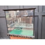 Advertising: a 'J.S. Fry & Sons, Ltd' ebonized display case, 65cm high x 71cm wide x 36.5cm deep.