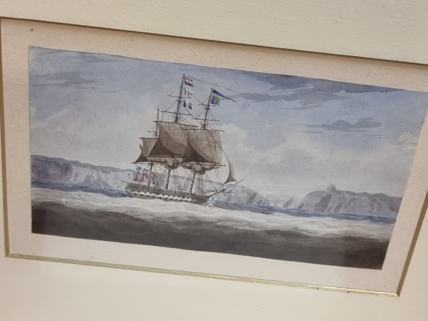 English School, circa 1800, maritime scenes, a set of five,  watercolour, largest 10.5 x 17.5cm; - Image 5 of 11