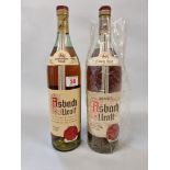 Two 1 litre bottles of Asbach Uralt brandy. (2)