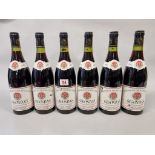 Six 75cl bottles of Gigondas, 1985, Dom du Gour de Chaule. (6)