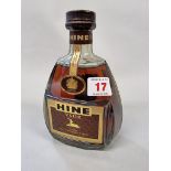A 50cl bottle of Hine cognac, probably 1980s bottling.