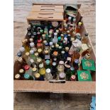 Ninety Four 5cl alcohol miniatures, to include some novelty examples and four gift presentation