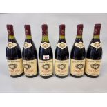 Six 75cl bottles of Gigondas, 1986, Domaine du Cayron, Michel Farud. (6)