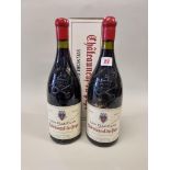 Two 150cl magnum bottles of Chateauneuf-du-Pape, Les Galeans, 1995, Brunier Freres, one in oc. (2)