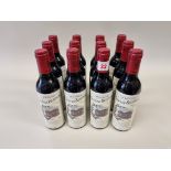 Twelve 37.5cl bottles of Chateau Segonzac, Vieilles  Vignes, 1996, St Emilion. (12)