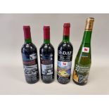 Four 75cl bottles of D-Day 50th Anniversary Commemorative wine. (4)