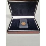 Coins: a '1918 King George V Sovereign struck in India', Bombay Mint, with box and CoA.