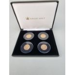 Coins: a Jubilee Mint 'The Queen Victoria Gold Sovereign Collection', comprising: four sovereigns