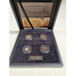 Coins: a 'Queen Elizabeth II The Royal Jubilees Gold Coin Set', comprising: two sovereigns; and