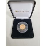 Coins: an Elizabeth II 1966 '22 Carat Sovereign Gillick Portrait', numbered 795, with CoA and box.
