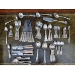 A part canteen of EPNS King's Pattern cutlery.