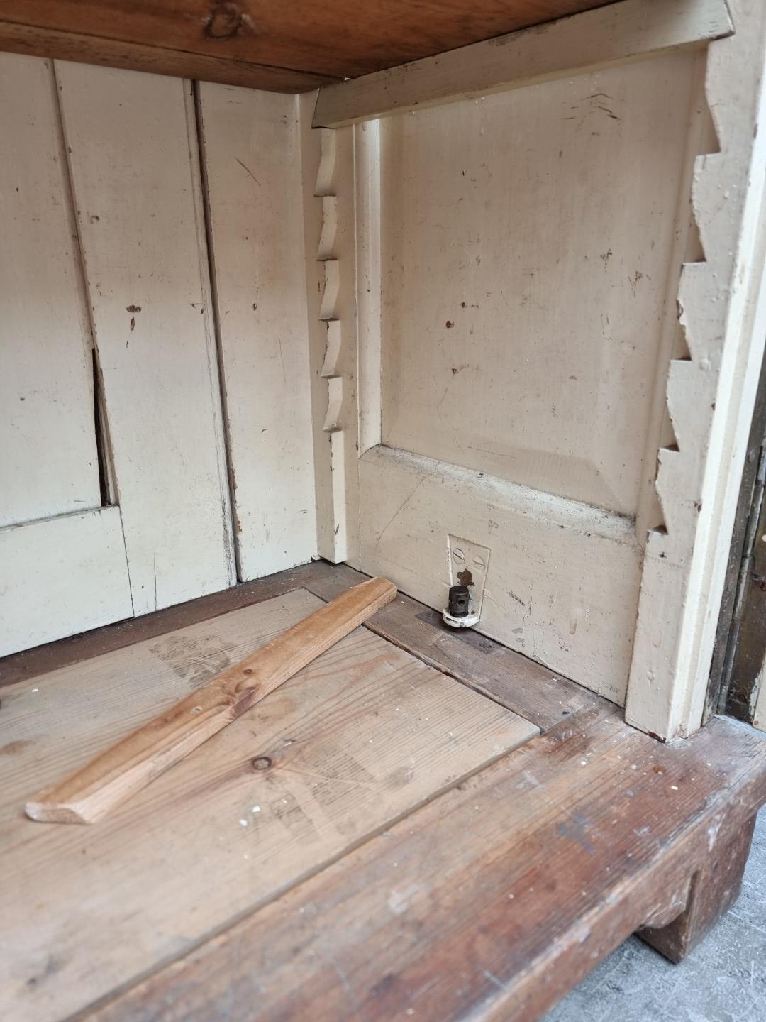 A Victorian pitch pine bookcase, 124cm wide. - Image 8 of 8