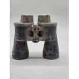 A pair of German World War II Kriegsmarine 7x50 U-Boat binoculars, stamped blc (Carl Zeiss), No.