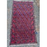 A Turkoman rug, 206 x 110cm.