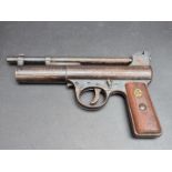 A Webley MKI .177 cal air pistol, Serial No.34729.