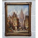 Henry Thomas Schafer, 'Chartres, France', signed and inscribed verso, oil on canvas, 39.5 x 29.5cm.