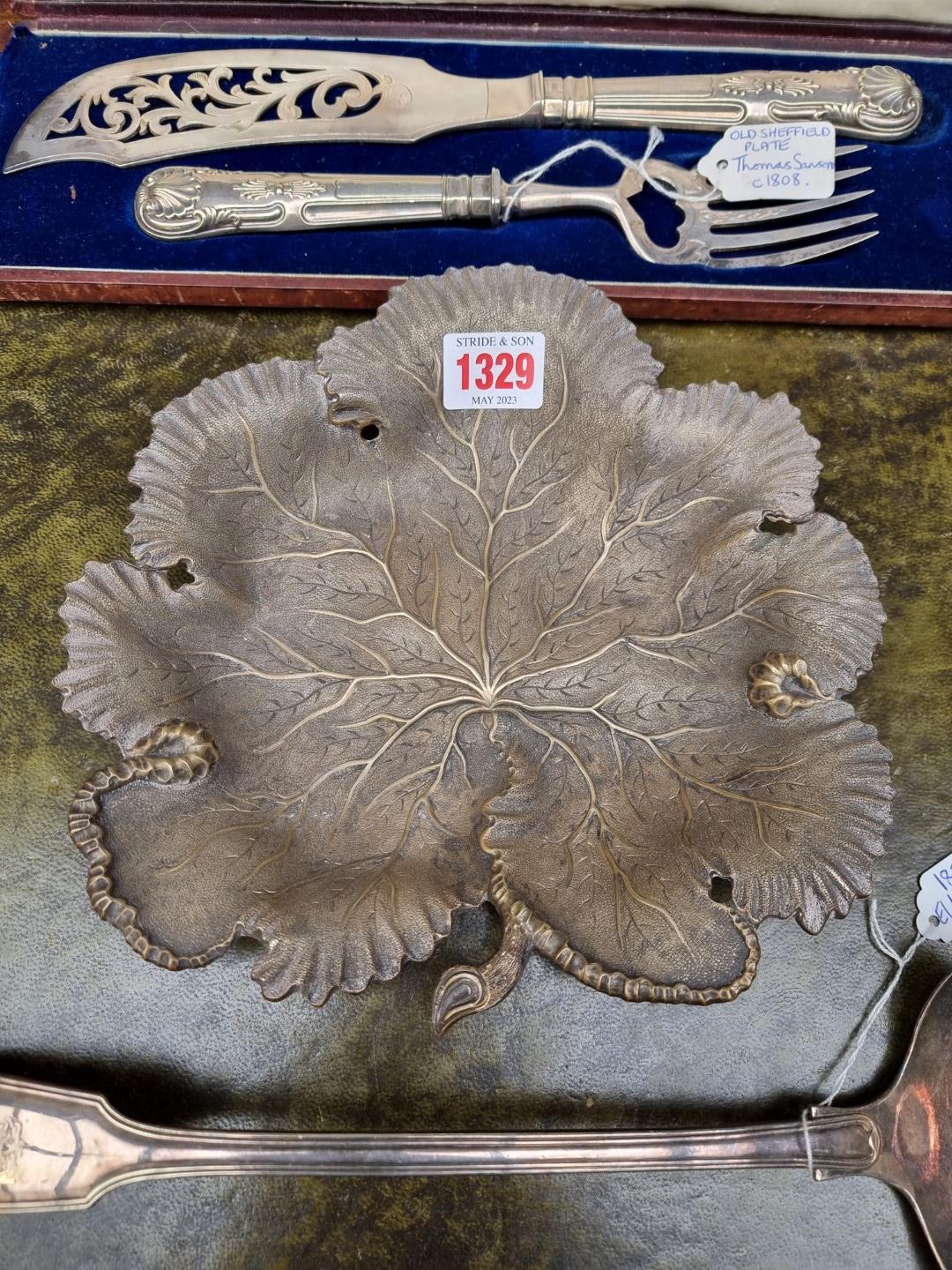 A small quantity of silver plate, to include a Victorian soup ladle. - Image 2 of 6