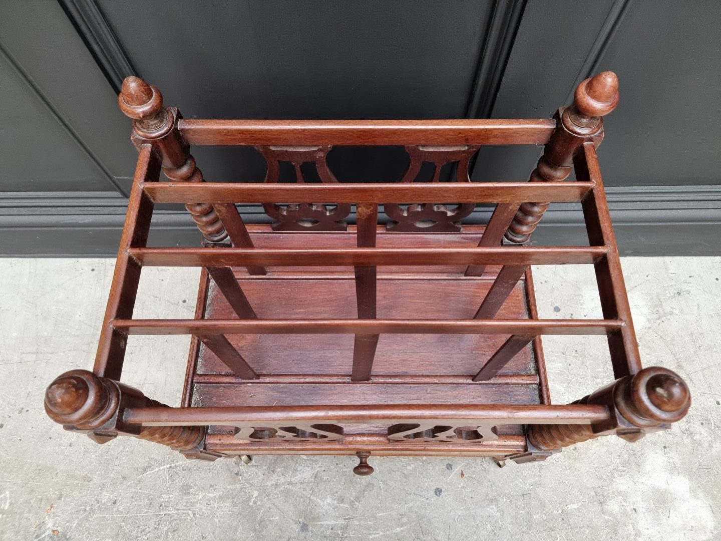 A Victorian mahogany Canterbury, 51cm wide. - Image 2 of 2