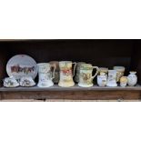 A collection of Royal Doulton porcelain and pottery Seriesware jugs and similar, largest 17cm high.