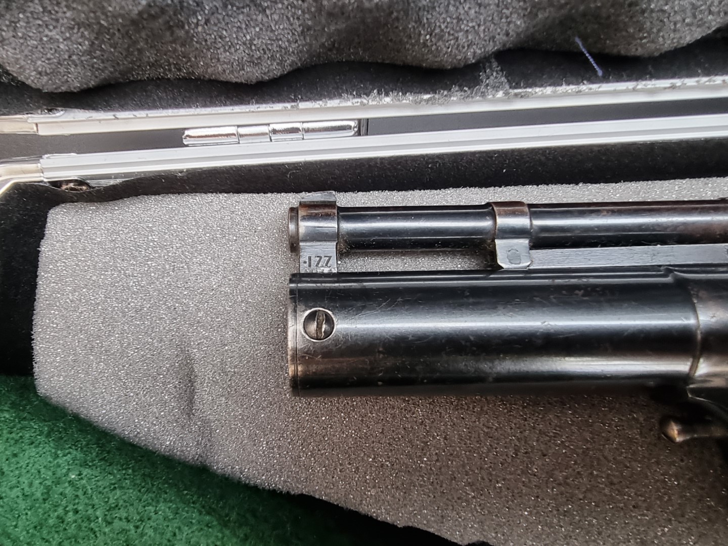 A Webley Mark 1 .177 cal air pistol, serial no.274, in aluminium case. - Image 3 of 6
