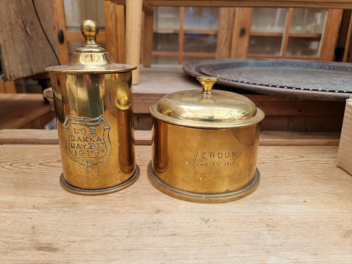 A small collection of trench art. - Image 2 of 4