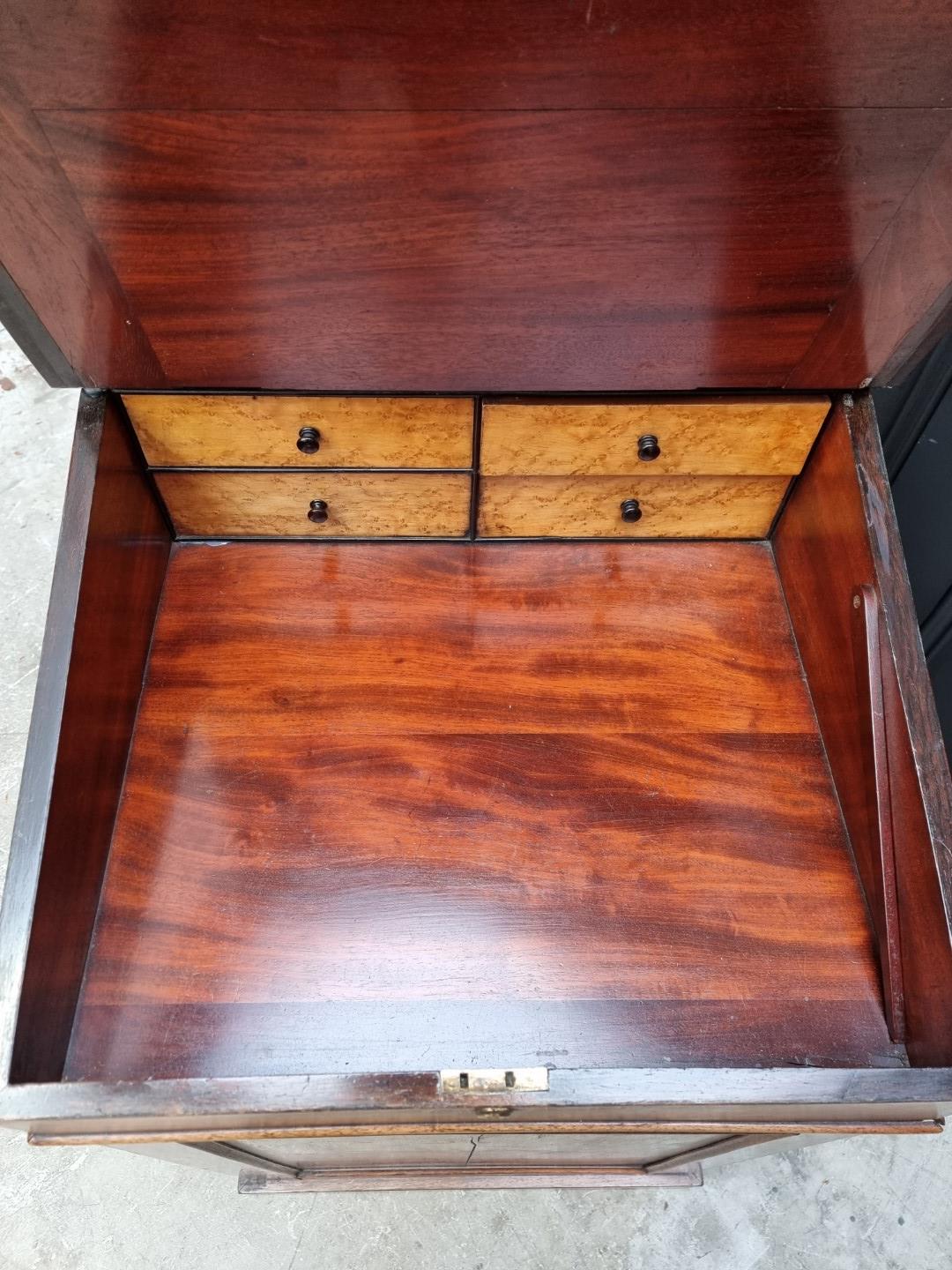 An early 20th century rosewood Davenport, 51cm wide. - Image 10 of 17