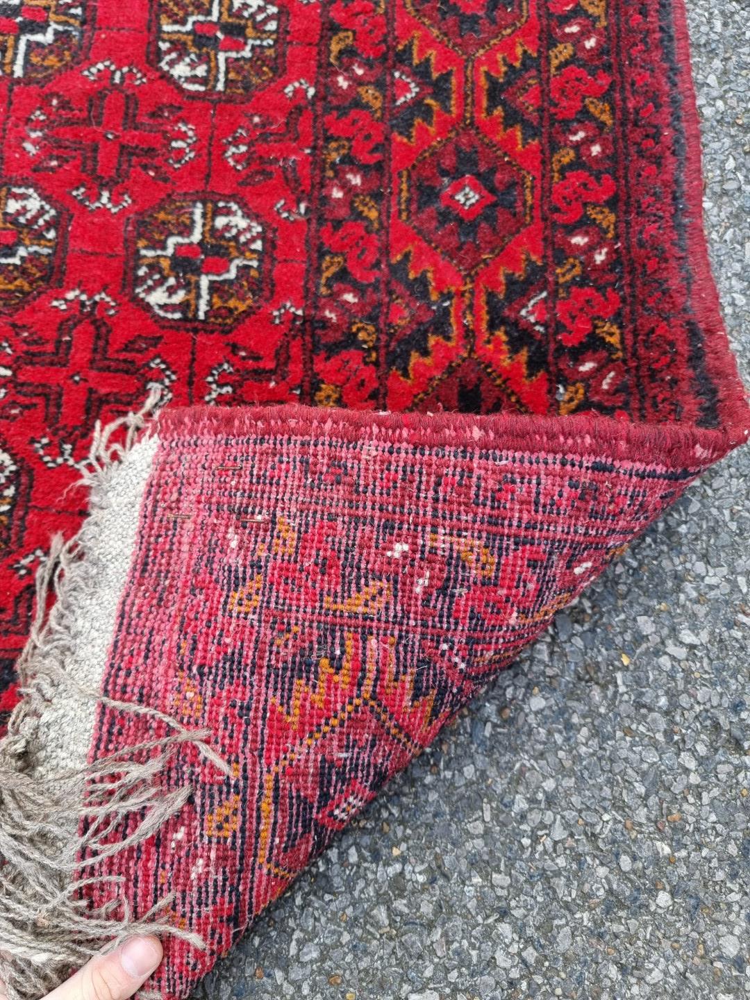 A Bokhara runner, having repeated geometric design, 290 x 82cm. - Image 5 of 5