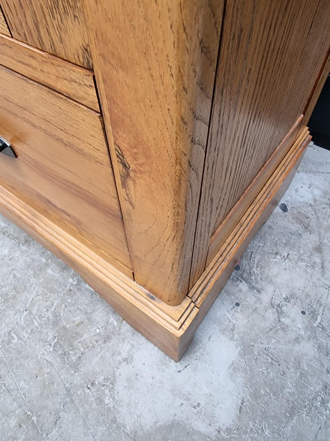 A contemporary oak bookcase, 90cm wide. - Image 5 of 10