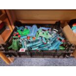Thunderbirds: a tray of diecast Thunderbird 2 models by Dinky and Matchbox, various ages and