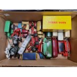 Diecast: a group of vintage diecast vehicles, mainly Dinky, to include a boxed No.430 lorry; two