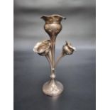 An Edwardian silver epergne, Chester 1907, 21cm high, weighted.